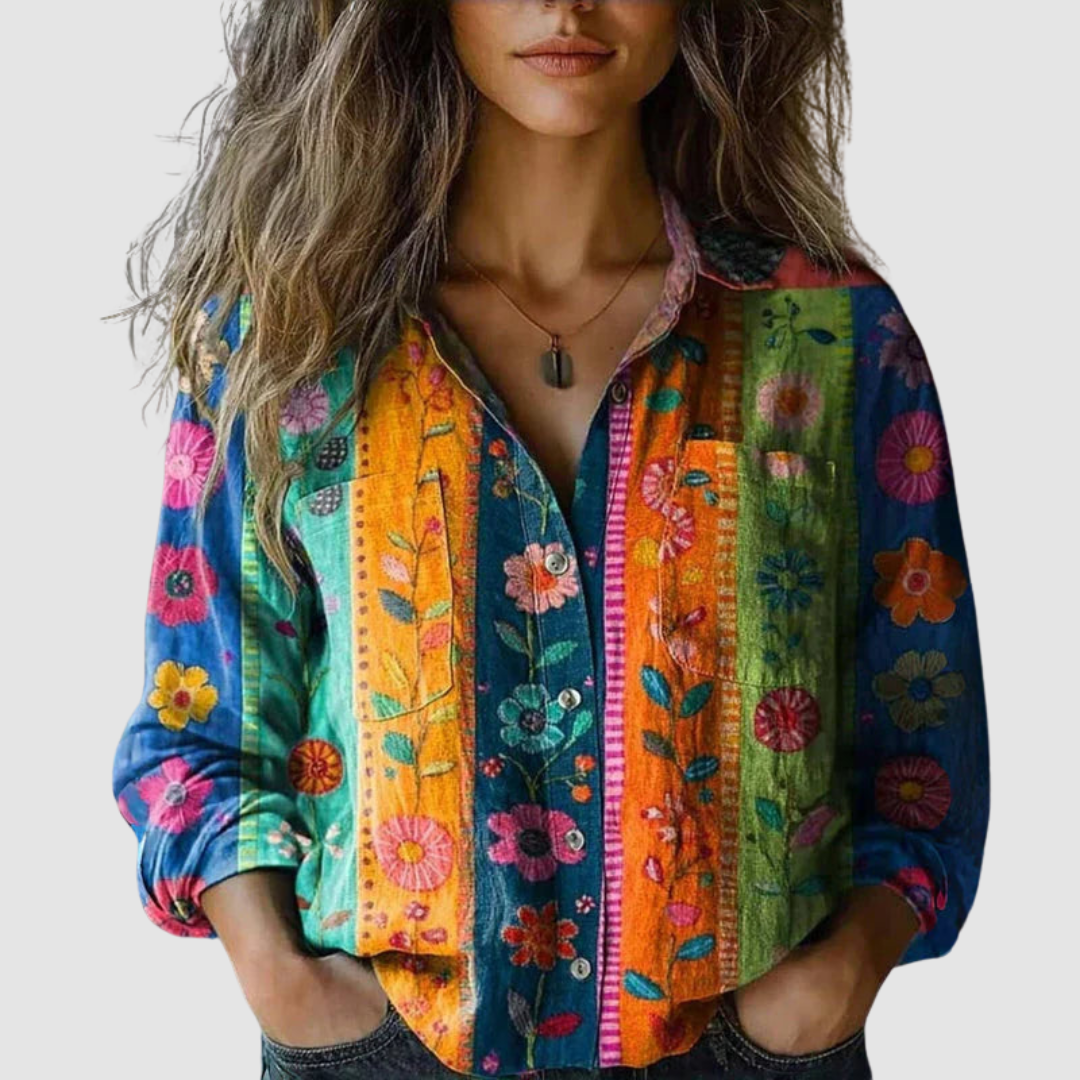 Morena | Blusa estampada vintage